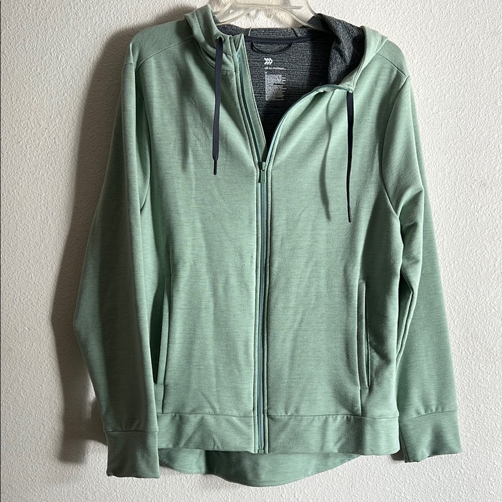 All In Motion Green Zip-Up Hoodie
